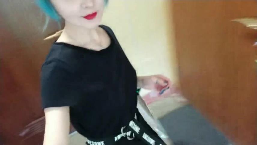 Webcam cute Ukrainian teen herself long dildo sex