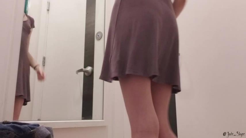 Girl JadeSkye in Fucking Myself in a Dressing Room