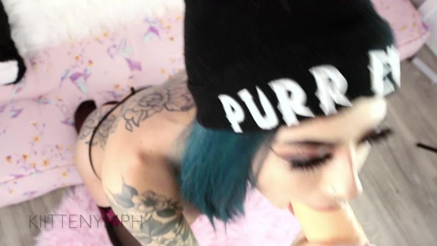 Kiittenymph in Emo Teen Pussy Stretching JOI