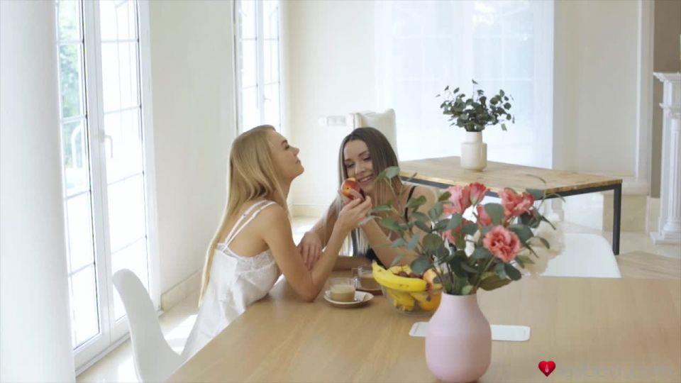Nancy A, Adel Morel in Beauties eating pussy for breakfast